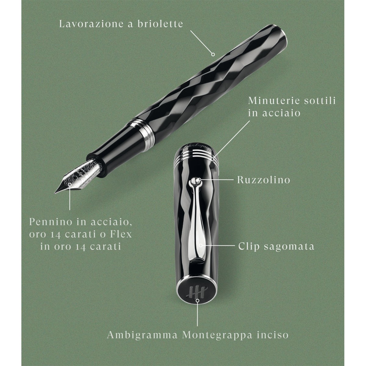 Montegrappa - Brenta - Fountain Pen - 14kt. Gold Nib