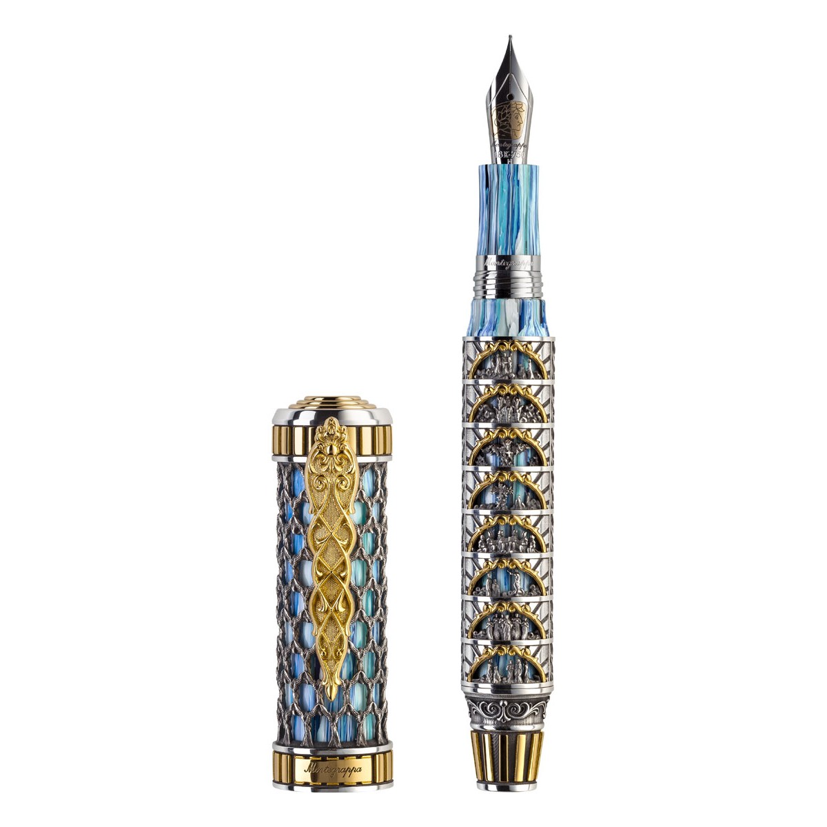 Montegrappa - Dante Alighieri Paradiso - Stilografica Argento