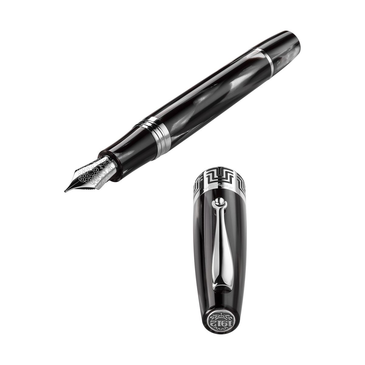 Montegrappa - Extra 1930 - Stilografica Bianco/Nero