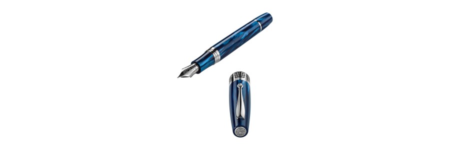 Montegrappa - Extra 1930 - Stilografica Blu Mediterraneo