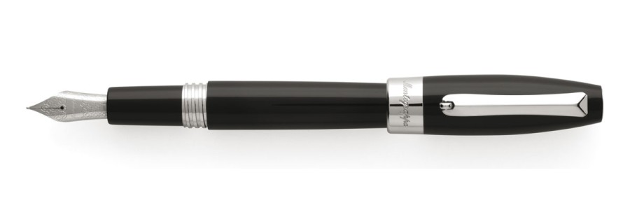 Montegrappa - Fortuna - Palladium pl. & Black Fountain Pen 