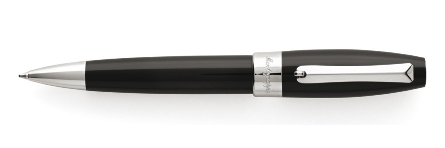 Montegrappa - Fortuna - Palladium pl. & Black Ballpoint Pen