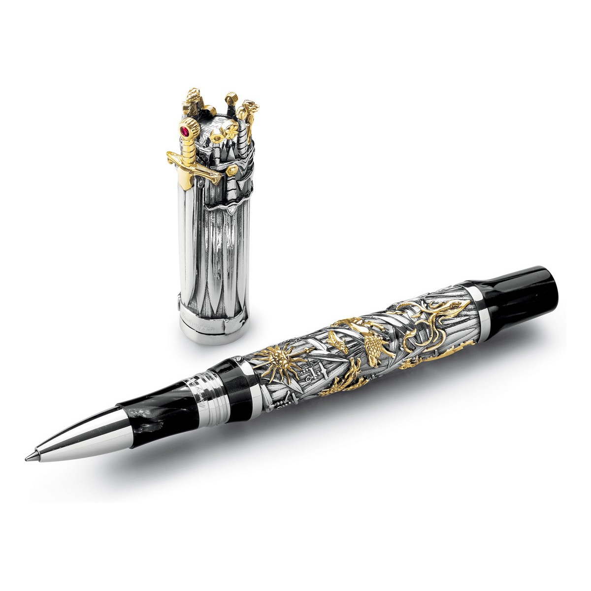 Montegrappa - The Game Of Thrones Limited Edition - Rollerball Pen Silver