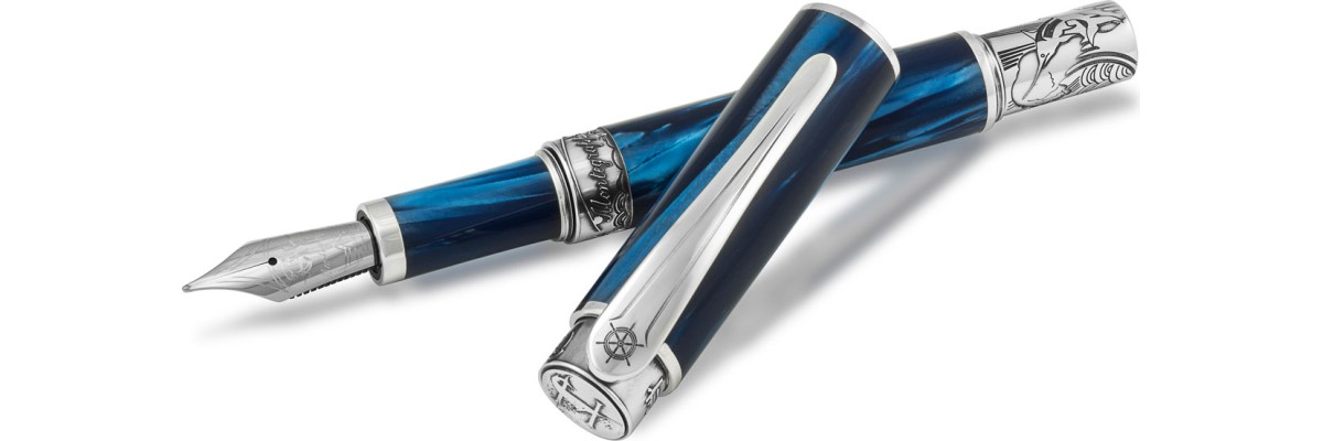 Montegrappa - Ernest Hemingway Il Pescatore - Stilografica Argento