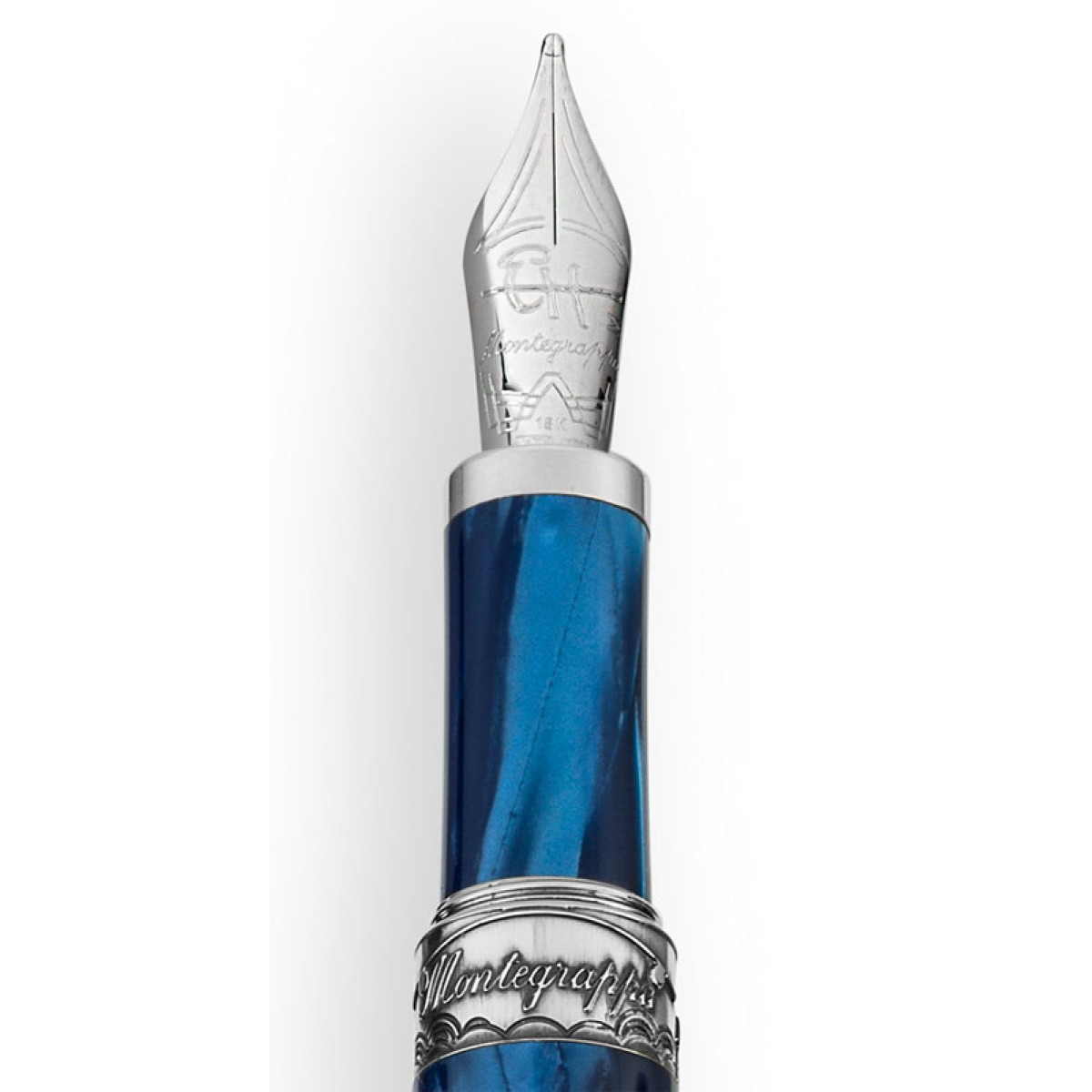 Montegrappa - Ernest Hemingway Il Pescatore - Stilografica Argento