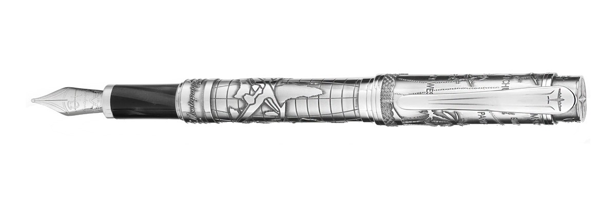 Montegrappa - Ernest Hemingway The Traveler - Fountain Pen Silver