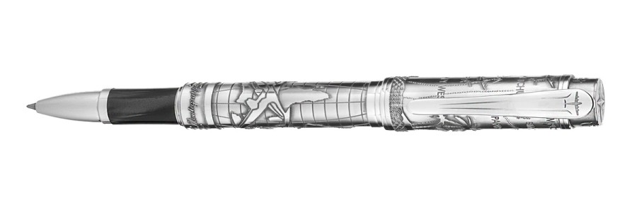 Montegrappa - Ernest Hemingway The Traveler - Rollerball Pen Silver