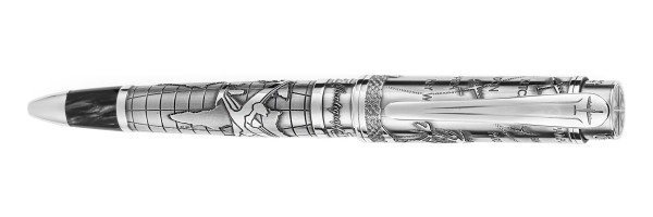 Montegrappa - Ernest Hemingway The Traveler - Ballpoint Pen Silver