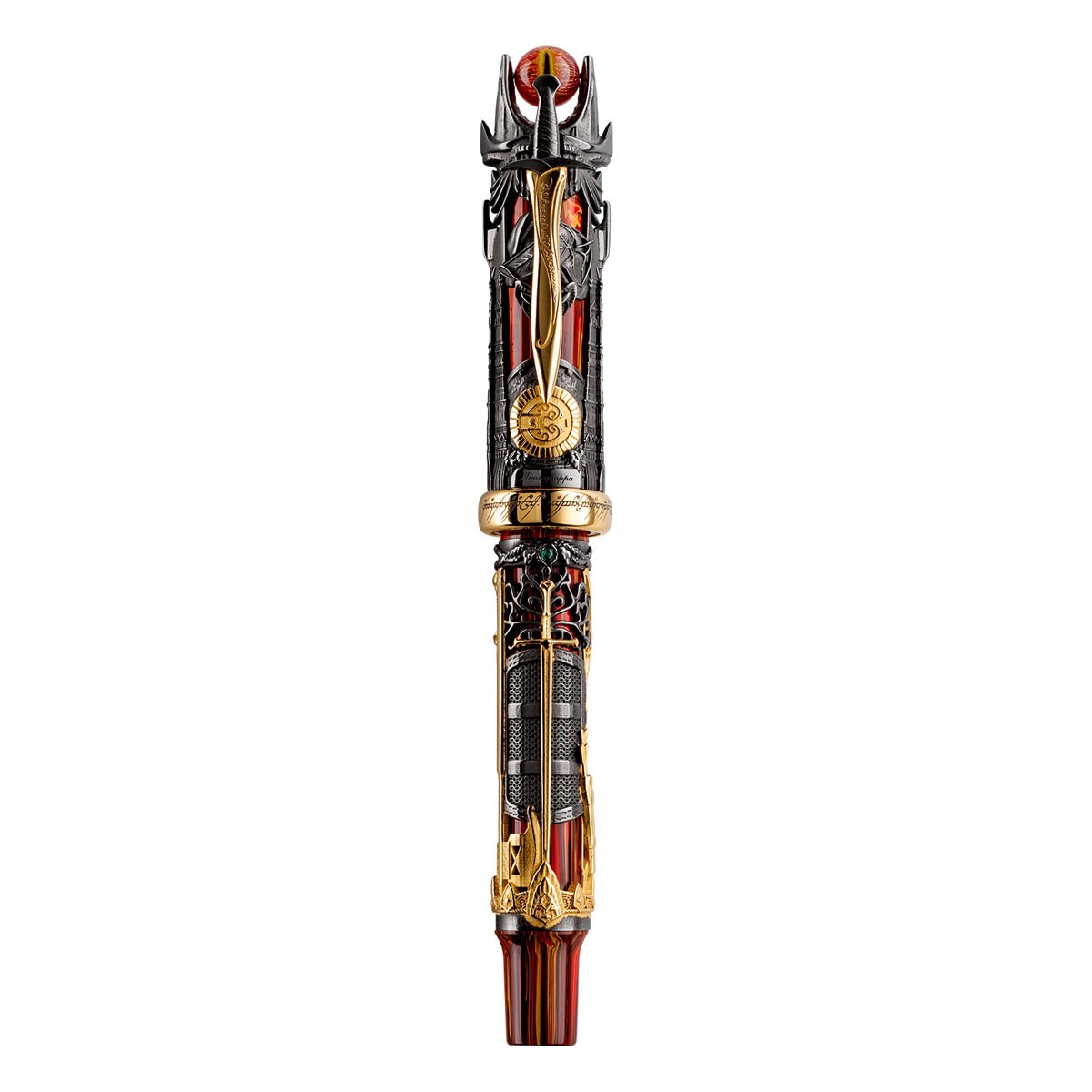 Montegrappa - The Lord of The Rings Doom  - Silver Rollerball Pen