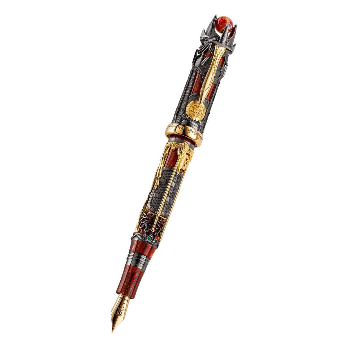 Montegrappa - The Lord of The Rings Doom  -Silver Fountain Pen
