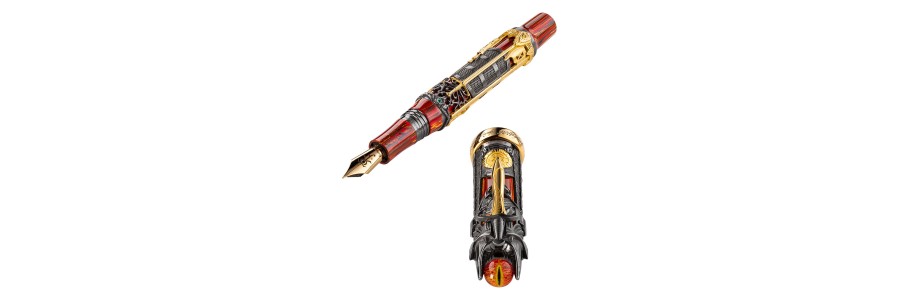 Montegrappa - The Lord of The Rings Doom  -Silver Fountain Pen