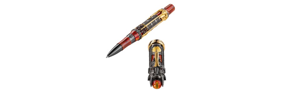 Montegrappa - The Lord of The Rings Doom  - Silver Rollerball Pen