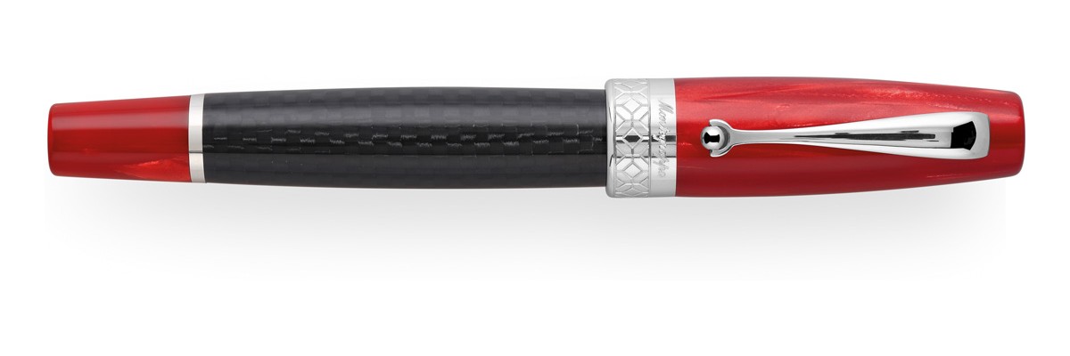 Montegrappa - Miya Carbon Red- Fountain Pen