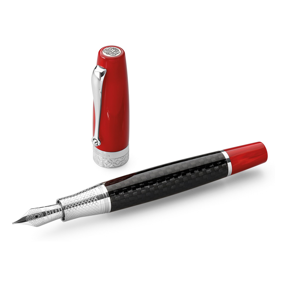 Montegrappa - Miya Carbon Red- Fountain Pen