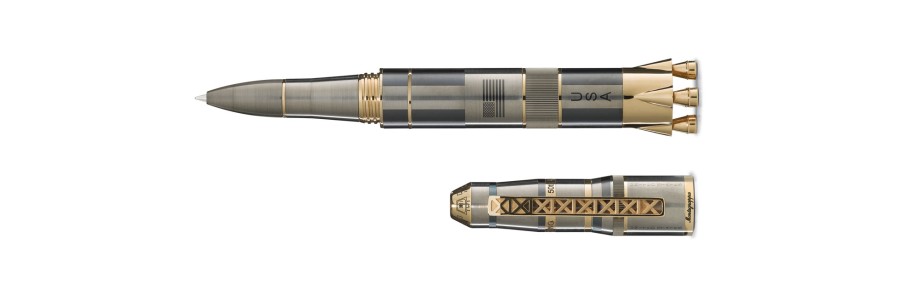 Montegrappa - Moon Landing L.E. - Titanium and Gold - Rollerball Pen