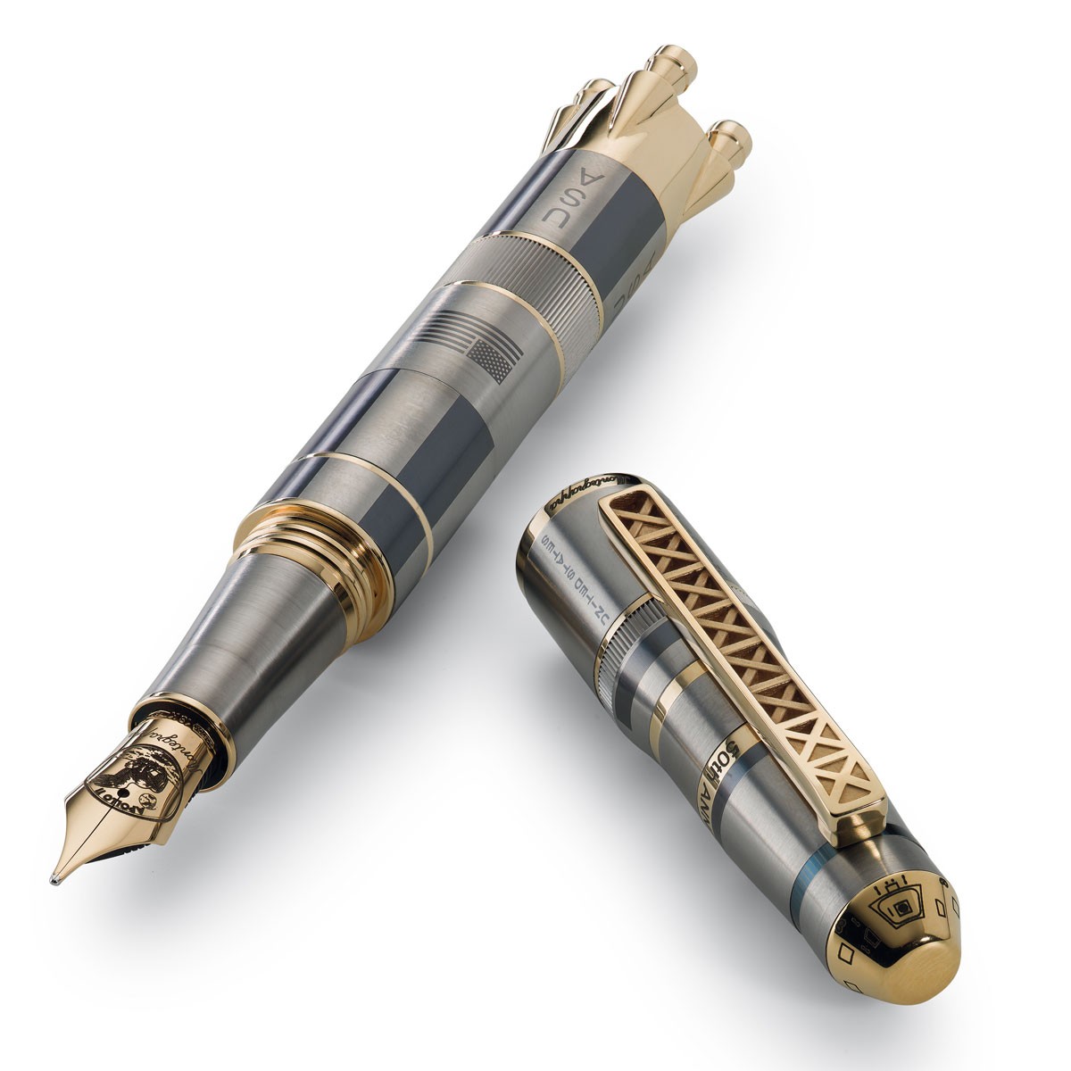 Montegrappa - Moon Landing L.E. - Titanium and Gold - Fountain Pen