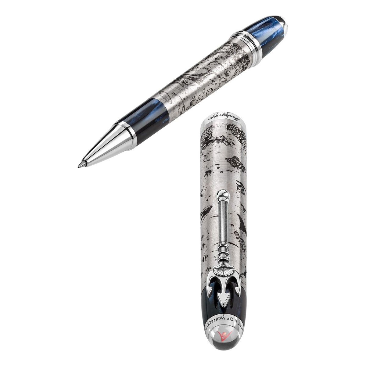 Montegrappa - Prince Albert II - Roller Argento