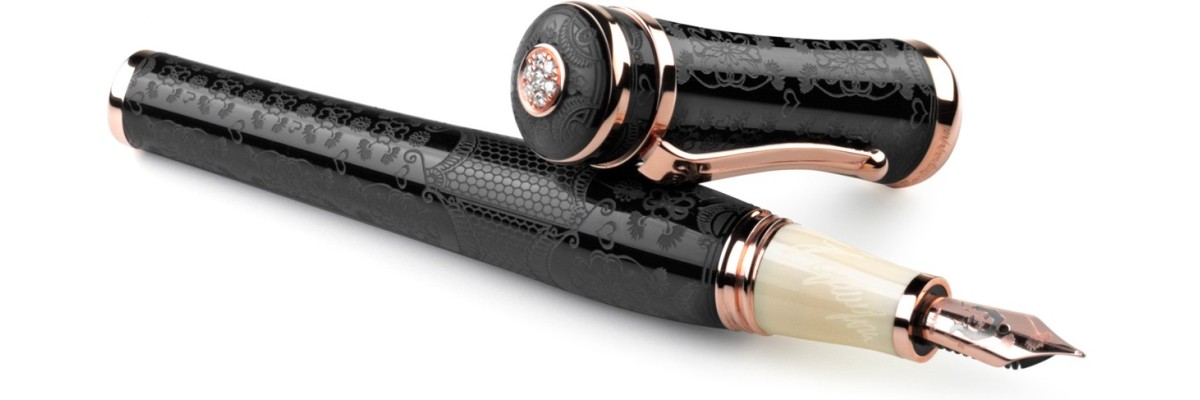 Montegrappa - Sophia Loren - Fountain Pen Rose Gold/Diamond