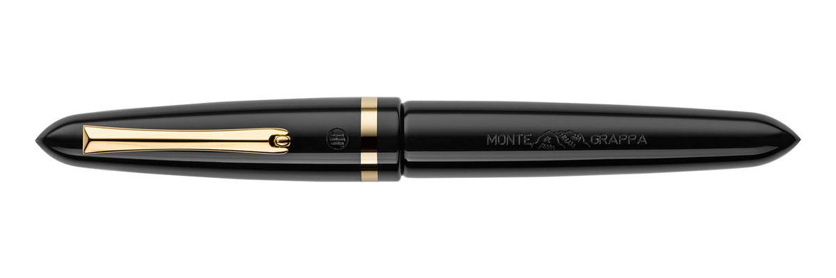 Montegrappa - Venetia - Black - Fountain Pen - 14kt Gold Nib