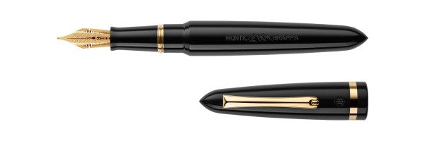 Montegrappa - Venetia - Nera - Stilografica - Pennino Oro 14kt.