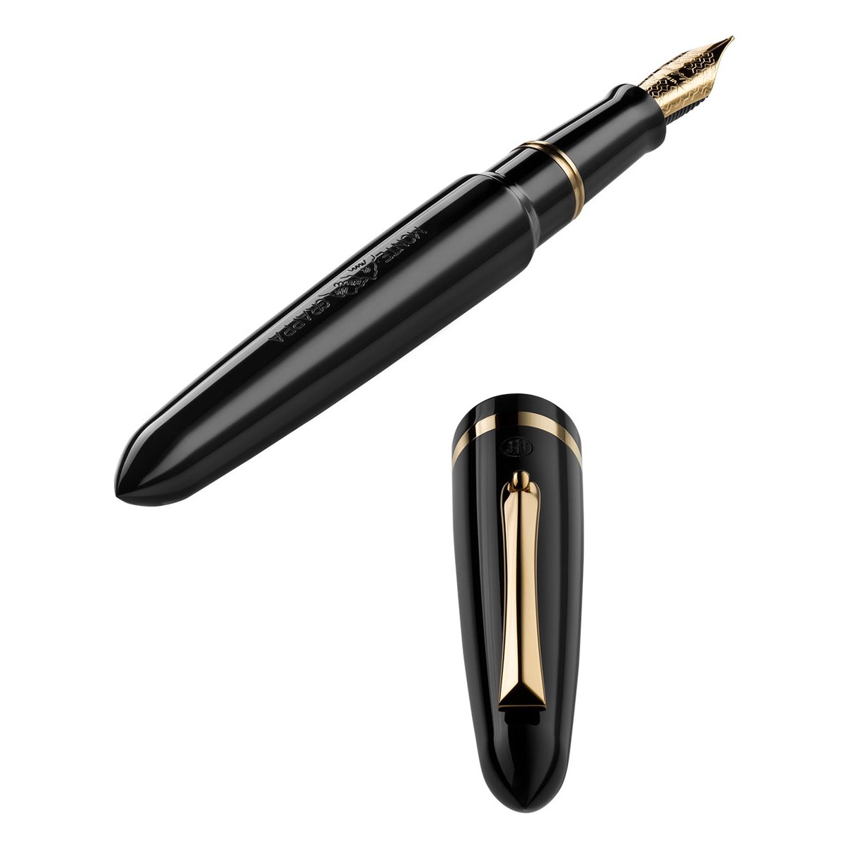 Montegrappa - Venetia - Nera - Stilografica - Pennino Oro 14kt.