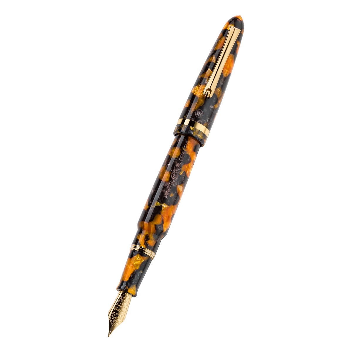 Montegrappa - Venetia - Havana Ambra - Fountain Pen - 14kt Gold Nib