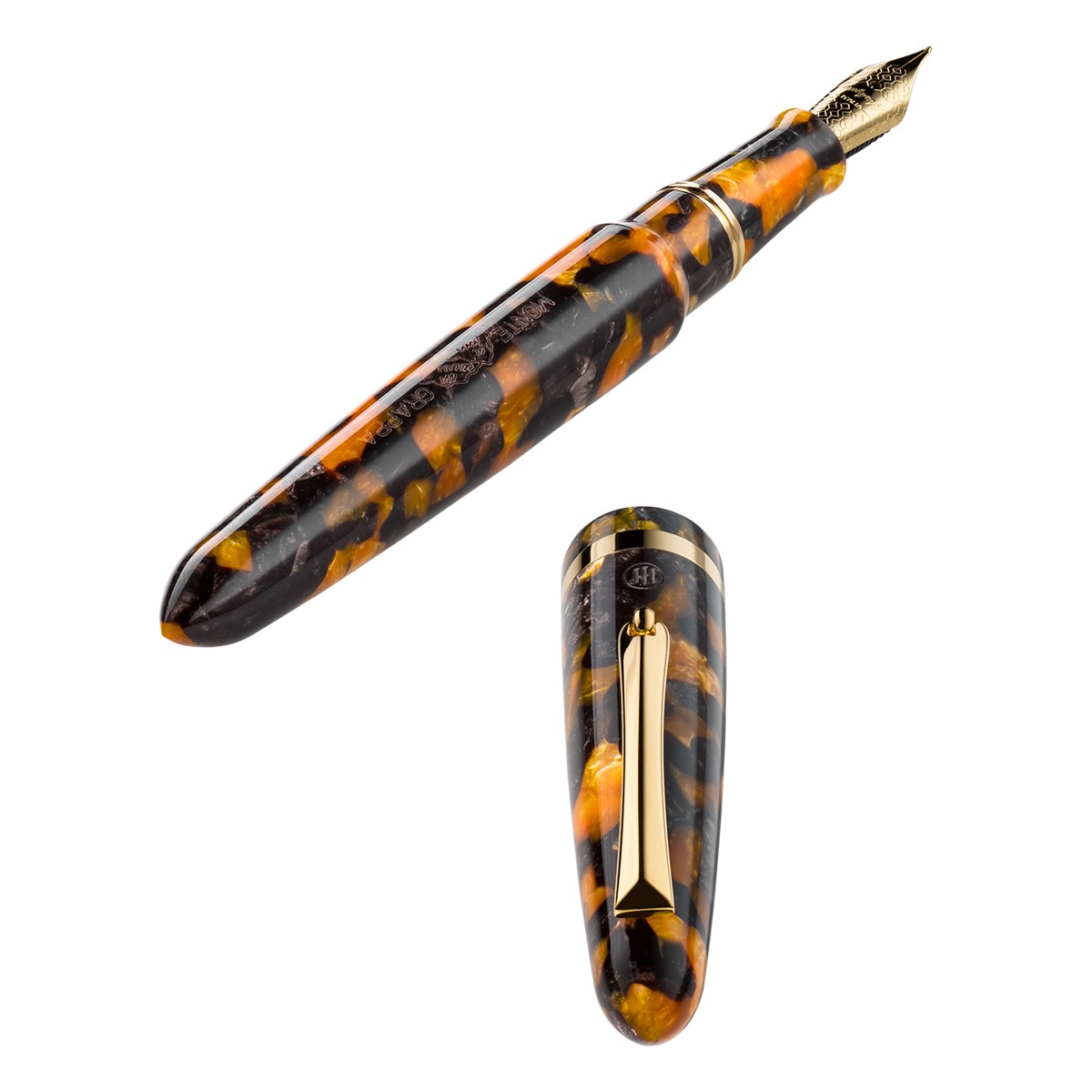 Montegrappa - Venetia - Havana Ambra - Fountain Pen - 14kt Gold Nib