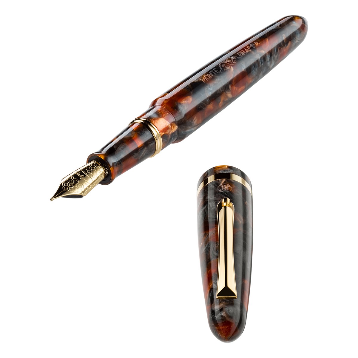 Montegrappa - Venetia - Plume Agate - Fountain Pen - 14kt Gold Nib