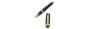 Montegrappa - Zero - Stilografica Pennino Oro - Nera Oro Giallo