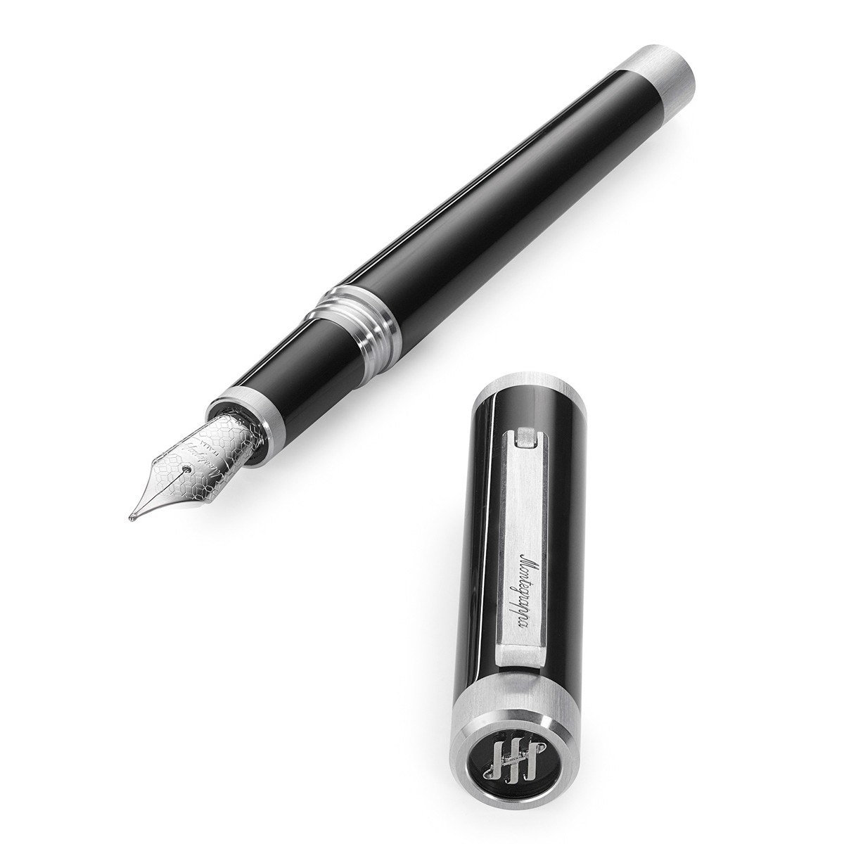 Montegrappa - Zero - Stilografica - Nera Palladio