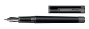 Montegrappa - Zero - Fountain Pen Gold Nib - Ultra Black Ruthenium