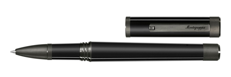 Montegrappa - Zero - Roller - Ultra Nero Rutenio