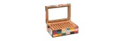 Pen Case - Rialto wood 18 seats - with glass