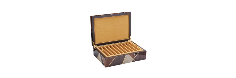 Pen Case - Tellux Vulcano Wood - 20 seats