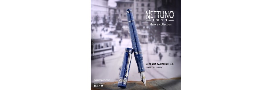Nettuno - Superba Sapphire L.E. Palladium - Fountain Pen