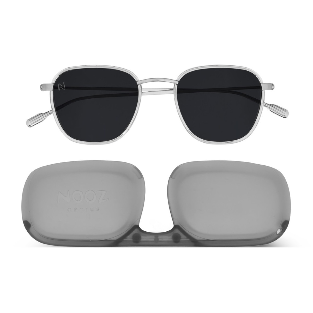 Nooz - Dual Sunglasses - Hiro - Crystal
