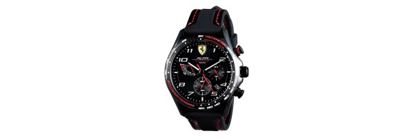 Watch - Scuderia Ferrari - Pilota Evo Chronograph  - Leather and silicone strap 