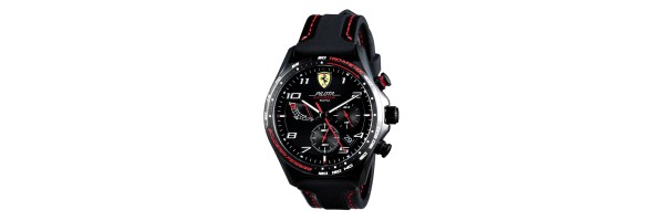 Watch - Scuderia Ferrari - Pilota Evo Chronograph  - Leather and silicone strap 