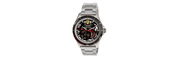 Watch - Scuderia Ferrari - Evo Pilota Chronograph - Black Skeletonized Dial 
