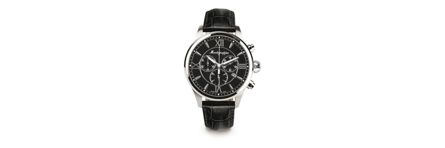 Montegrappa - Orologio - Cronografo Fortuna - Acciaio Nero - Nero Montegrappa - Orologio - Cronografo Fortuna - Acciaio Nero - Nero