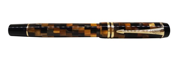 Parker - Duofold - Check Amber - Rollerball