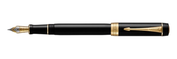 Parker - Duofold - Centennial Classic Black GT - Fountain Pen