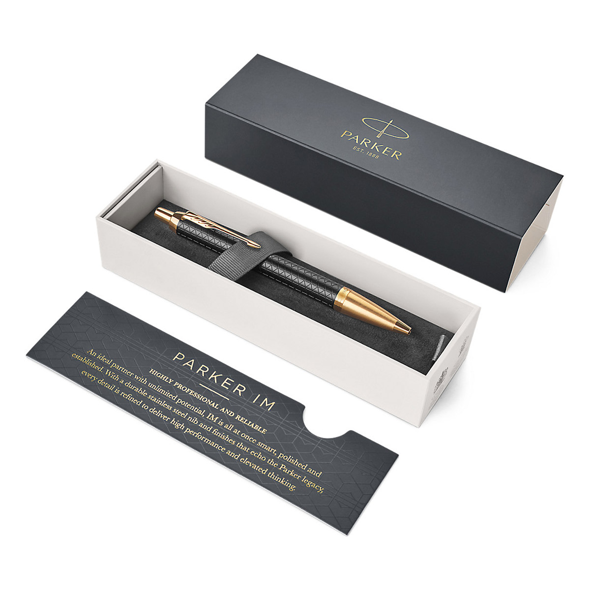 Parker - IM Premium - Black Gold GT - Penna a sfera