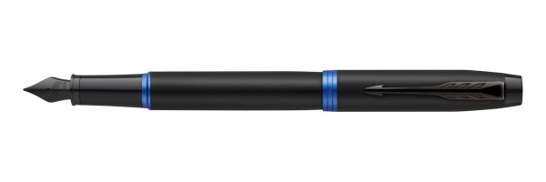 Parker - IM - Vibranr Blue Ring - Fountain Pen