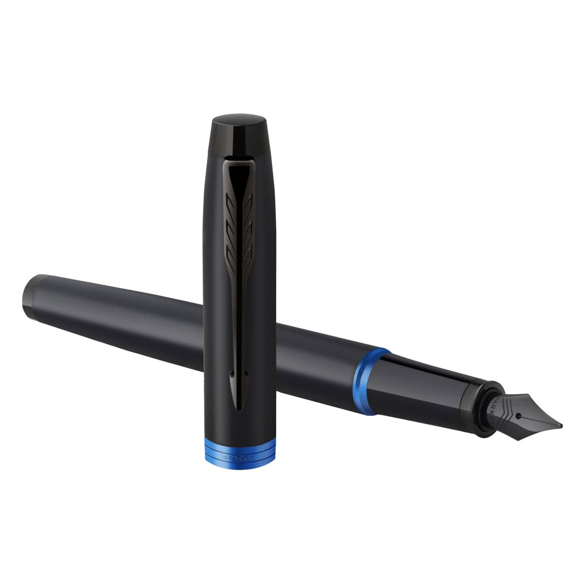 Parker - IM - Vibranr Blue Ring - Fountain Pen