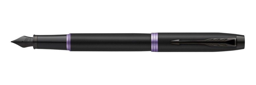 Parker - IM - Vibranr Purple Ring - Fountain Pen