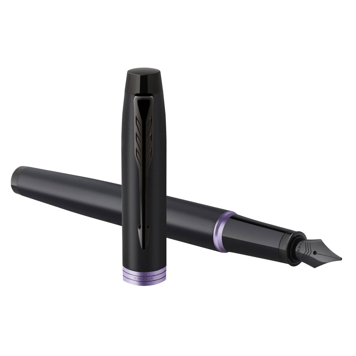 Parker - IM - Vibranr Purple Ring - Fountain Pen