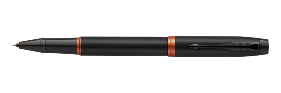 Parker - IM - Vibranr Orange Ring - Rollerball Pen