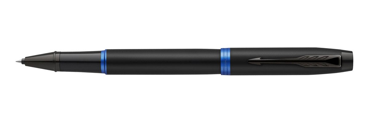 Parker - IM - Vibranr Blue Ring - Rollerball Pen