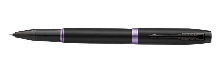 Parker - IM - Vibranr Purple Ring - Rollerball Pen